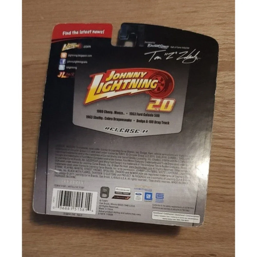 Johnny Lightning Dodge A-100 Drag Truck 2.0 Rubber tires Dodge Fever Logo